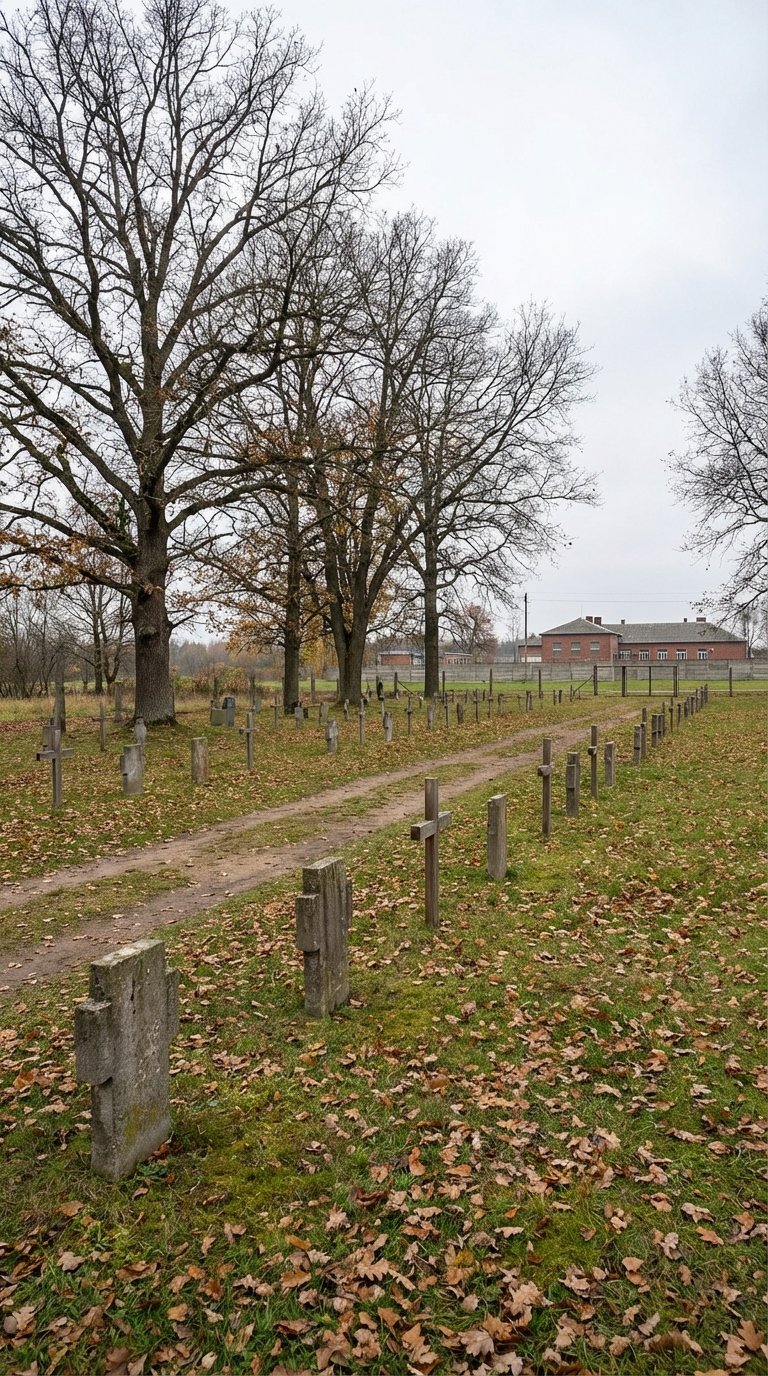 lit cemetery portrait