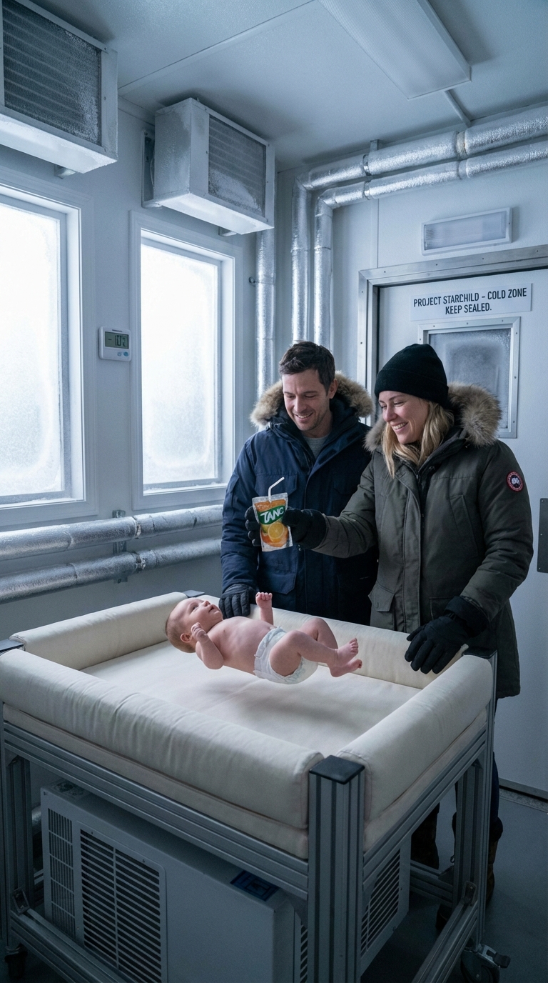 lit space baby portrait 1