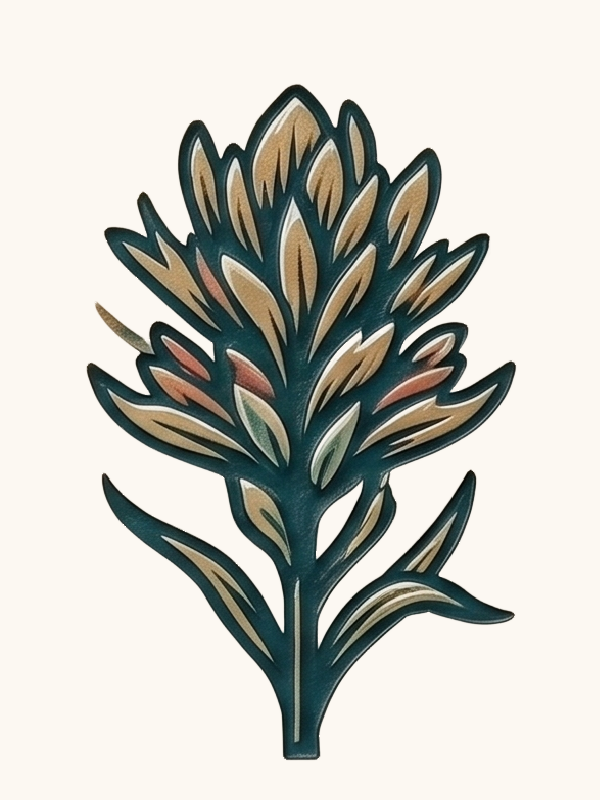 MawLong Indian Paintbrush Flower